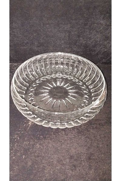 Loop Kördüğüm Handmade Large Size Glass Salad Bowl Presentation Bowl 24cm Linea