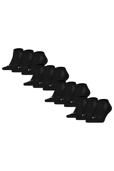 Puma Unisex Sneakersocken, 12er Pack - Cushioned Sneaker 12P, Logo, einfarbig