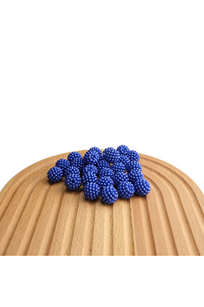 Prestij Boncuk 14 mm Blackberry Sax Blue 500 Gr Blackberry Beads