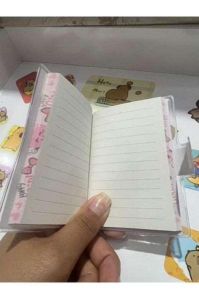 demirosa 1 Pc Mini Notepad with Cute Cartoon Characters – for School and Daily Use