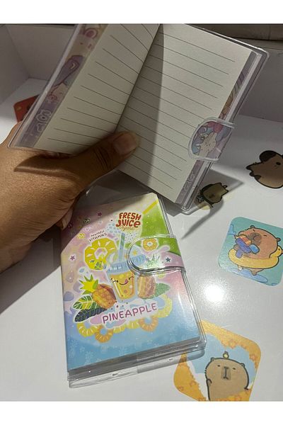 demirosa 2 Cute Ice Cream & Drink Mini Notebooks – for School and Daily Use