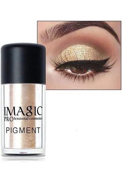 imagic LADY MODEL IMAGIC Metallic Pigment Glitter Eyeshadow Palette | 9 Vibrant Colors | High-Shine, Long-L