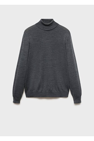 MANGO Man %100 yün boğazlı kazak