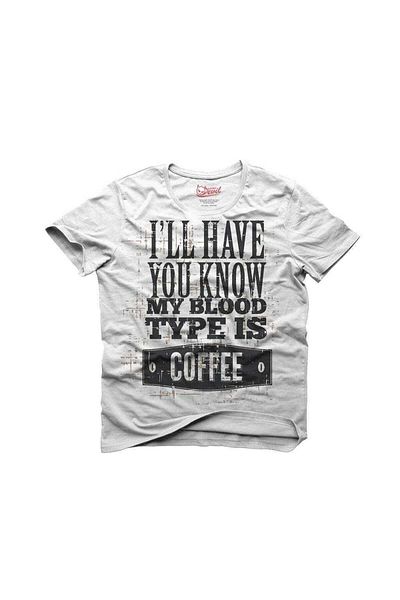 Tshirthane Ανδρικό μπλουζάκι Coffee White T-shirt