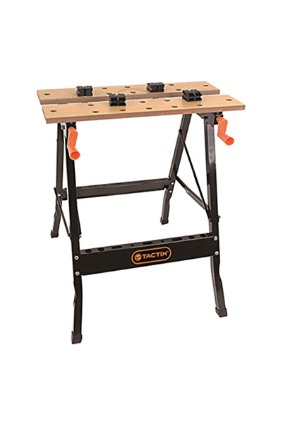 Tactix طاولة عمل محمولة قابلة للطي مصنوعة من خشب MDF