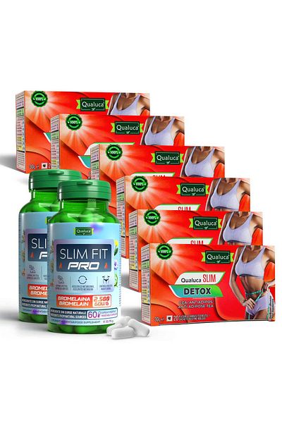 Qualuca Slimming complex – Slim Fit PRO (120 caps.) + Slim Detox (6 boxes) | 60 days