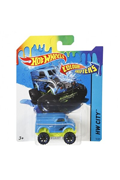 mattel Mașină de jucărie Hot Wheels cu livrare de produse lactate care își schimbă culoarea
