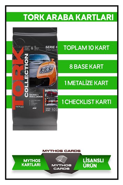 Mythos Cards Tork Collection Card - Collectible Car Card - Package