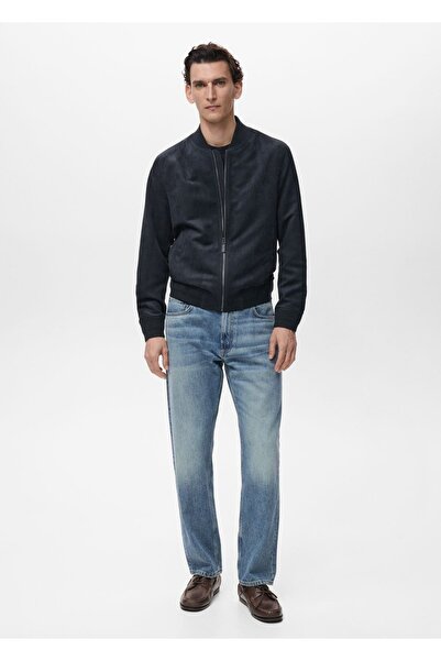 MANGO Man Süet görünümlü bomber ceket