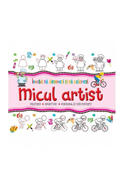Editura Flamingo GD Micul artist - invata sa desenezi - roz
