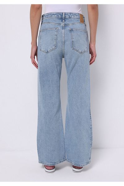 Colin's Regular Fit Mid Waist Wide Leg Women's Indigo Jean Trousers