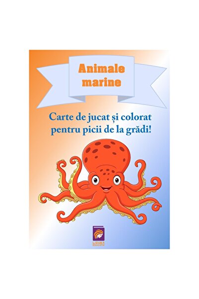 Editura Lizuka Educativ Animale marine. Carte de jucat si colorat pentru pici...