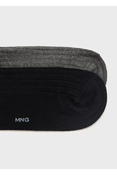 MANGO Man 2'li fitilli pamuklu çorap seti