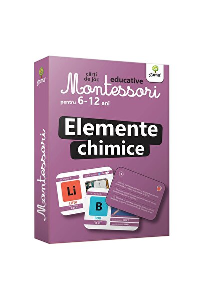 Editura Gama Elemente chimice. Montessori 6-12 ani
