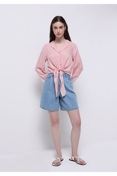 Colin's Loose Fit High Waist Straight Women's Indigo Jean Shorts