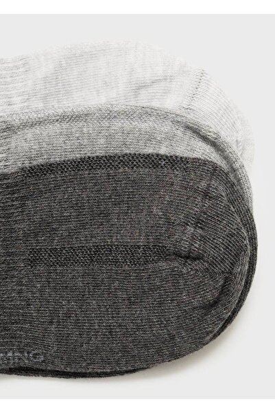 MANGO Man 3'lü pamuklu çorap