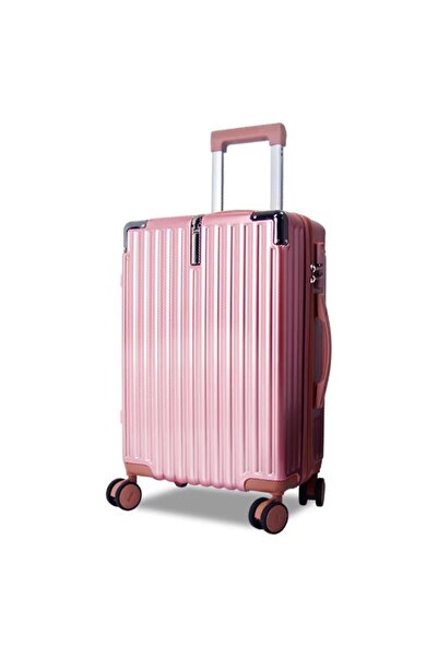 ABYZ Cărucior de călătorie, model Easy Trip, 48x33x21 cm, roți 360°, culoare roz pal