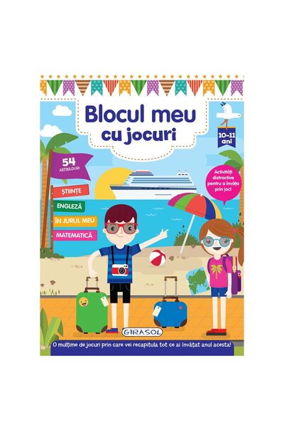 Editura Girasol Blocul meu cu jocuri: 10-11 ani