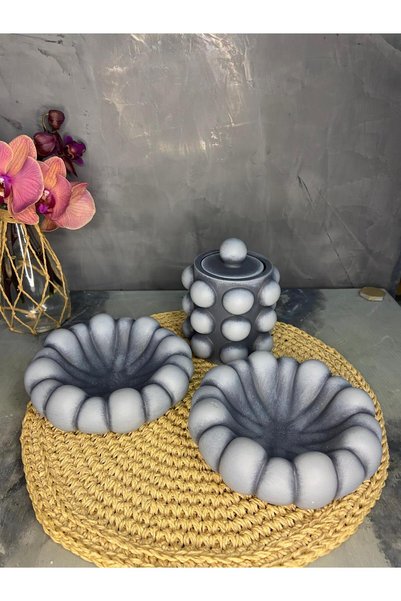 Gardenya Bubble Silindir Mumluk Seti & İnci Tozu Mum ( Mum ve Fitil Pakete Dahil )