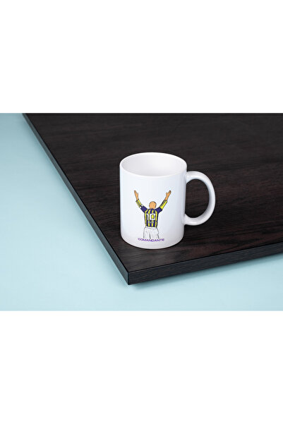 IVART Alex De Souza -Comandante Printed Porcelain Standard Mug Cup-Gift-Yellow-Kralex