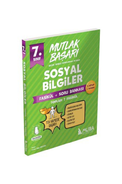 Evrensel İletişim Yayınları 7.Sınıf Mutlak Başarı Sosyal Bilgiler Fasikül + S...