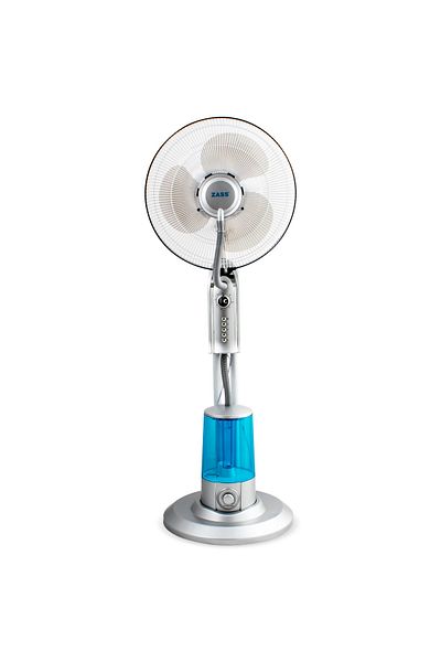 Zass ZMF 01 Silver water spray fan with super fine spray 320ml/h, Power 75W, 3.2L tank, 3 speeds