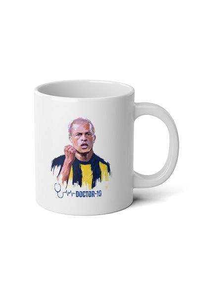 IVART Alex De Souza-Doctor Printed Porcelain Standard Mug Cup-Gift-Yellow-Kralex