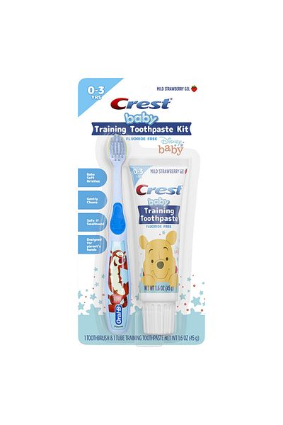 CREST Toothpaste and Toothbrush Set, Crest, Baby, Training Kit, for Healthy Habits, Babies 0-3 Years