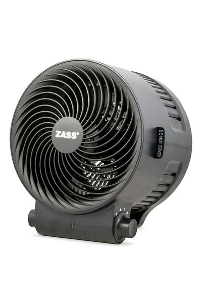 Zass Încălzitor electric cu ventilator Zass ZFH 10 Negru, Vortex Airflow, 2 niveluri de putere: (1000W / 2000W), Silențios 45 dB