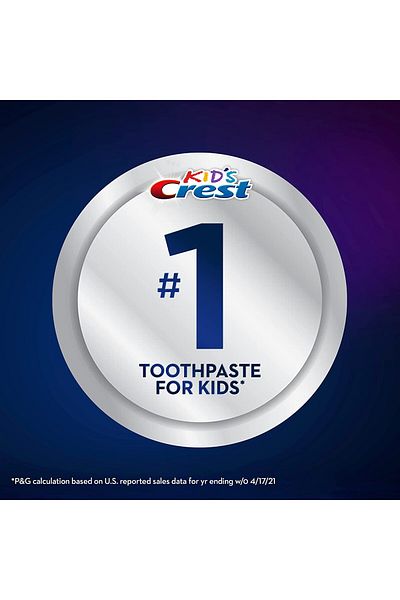 CREST Toothpaste for Kids, Crest, Kids Chameleon, Advanced Enamel Protection, Age 3+, Bubble Gum Flavour