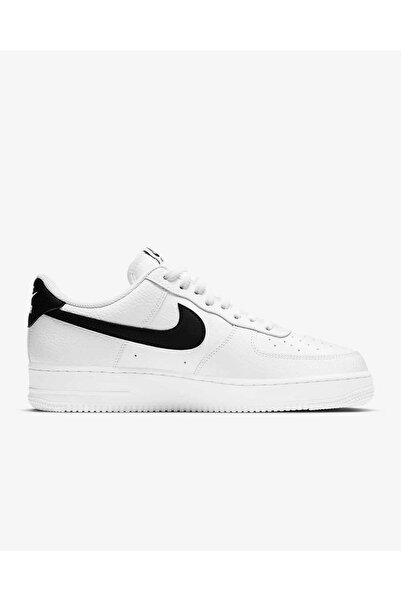 Nike Air Force 1 '07 Λευκό Μαύρο Δερμάτινο με Βότσαλα 44 44 EU
