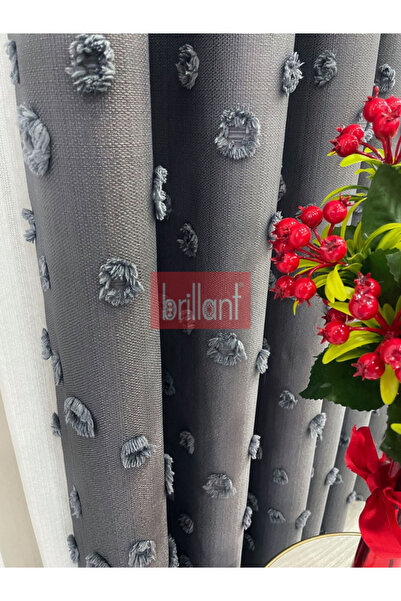 YS PERDE TASARIM ستارة خلفية حديثة عالية الجودة من Brillant PufyCarla من الكت...