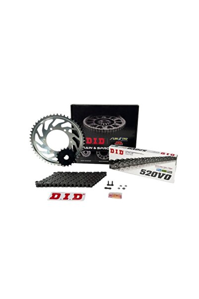D.I.D YAMAHA YZF-R25 MT-25 2015-2022 ORING ÇELİK ZİNCİR DİŞLİ SETİ 520 14T 43T 112L DID