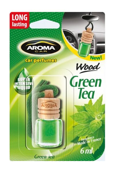 Aromacar Odorizant auto Aroma Car Wood cu ceai verde