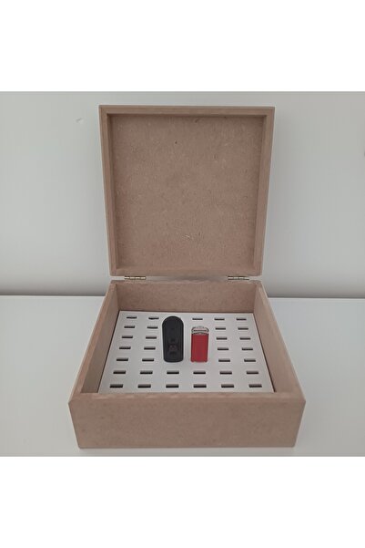 cnc dekorasyon E- İMZA & MALİ MÜHÜR KUTUSU (Ham MDF 54 ADET MÜHÜR KAPASİTELİDİR)