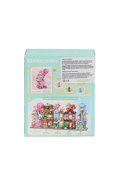 NEZADE STORE Kp28012 Keeppley Candy Shop City Corner Block Set -Vagon Life