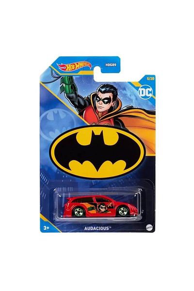 HOT WHEELS Metal Car Hot Wheels, Audacious, Batman, Red, 1:64