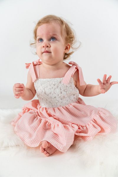 Baby Animals Baby Girl Girl Kid Birthday Party Wedding Dress Short Sleeve Strap Sleeveless Ruched Lined Petticoat