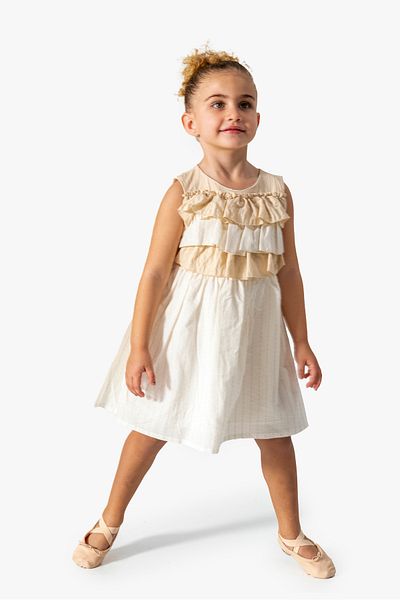 Baby Animals Baby Girl Girl Kid Birthday Party Wedding Dress Short Sleeve Sleeveless Lined