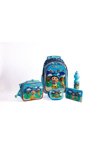 Cocomelon 16"TROLLEYBAG+LUNCH BAG+PENCILCASE+WATER BOTTLE+LUNCH BOX