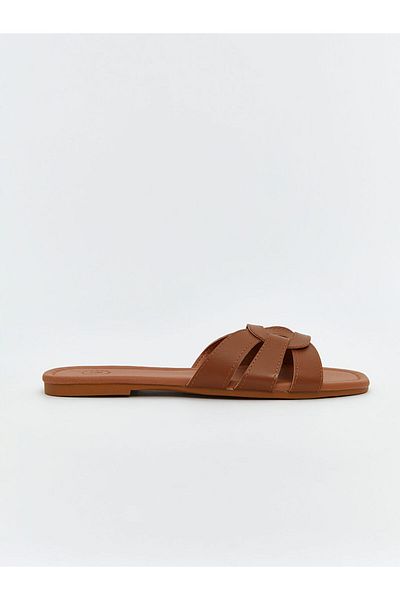 LC Waikiki New Season Leather Look Women's Home Slippers - S5Jh85Z8