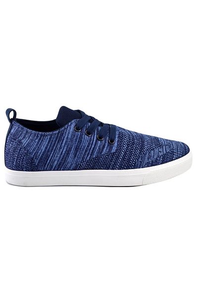 THEICONIC Men's Navy Blue Sneakers Made of Textile Material