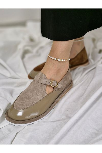 aayak&kabımofficial Women's Shoes Do Not Squeeze the Toe - Genuine Leather Comfortable Fit Daily Model