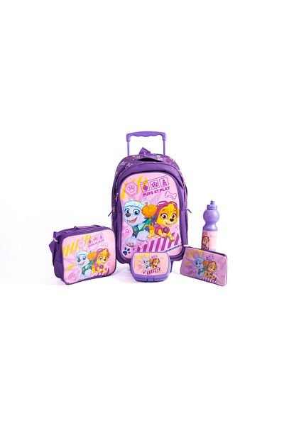 PAW PATROL 18"TROLLEYBAG+LUNCH BAG+PENCILCASE+WATER BOTTLE+LUNCH BOX
