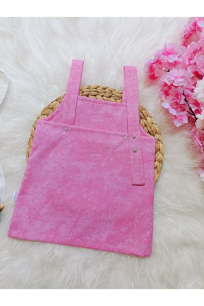 bright moon Girls Linen Slopet Dress