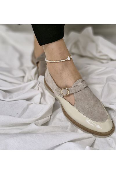 aayak&kabımofficial Genuine Leather New Season Elegance: Comfortable and Casual Women's Shoe Models