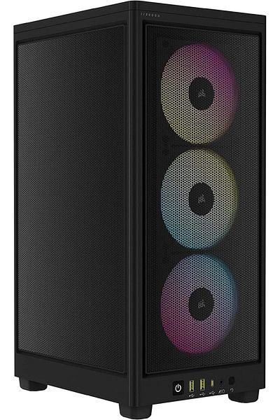 Corsair CORSAIR iCUE 2000D RGB Airflow Mini-ITX PC Case - Black