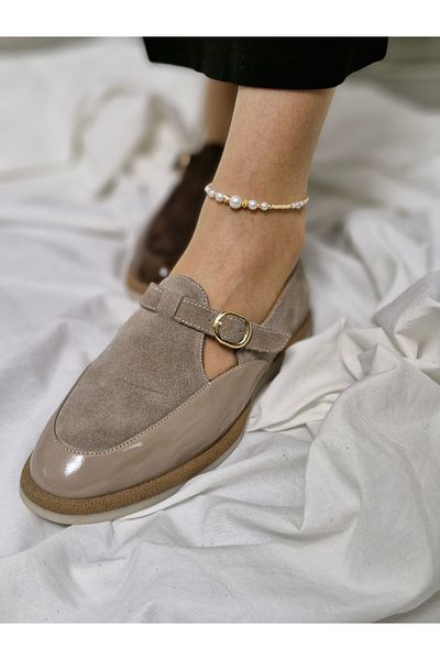 aayak&kabımofficial Genuine Leather New Season Elegance: Comfortable and Casual Women's Shoe Models