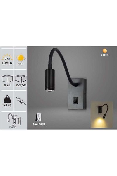 ALLES Noas 3W Wall Sconce Daylight - Cordoba Yl85-0302
