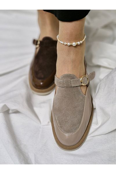 aayak&kabımofficial Genuine Leather New Season Elegance: Comfortable and Casual Women's Shoe Models
